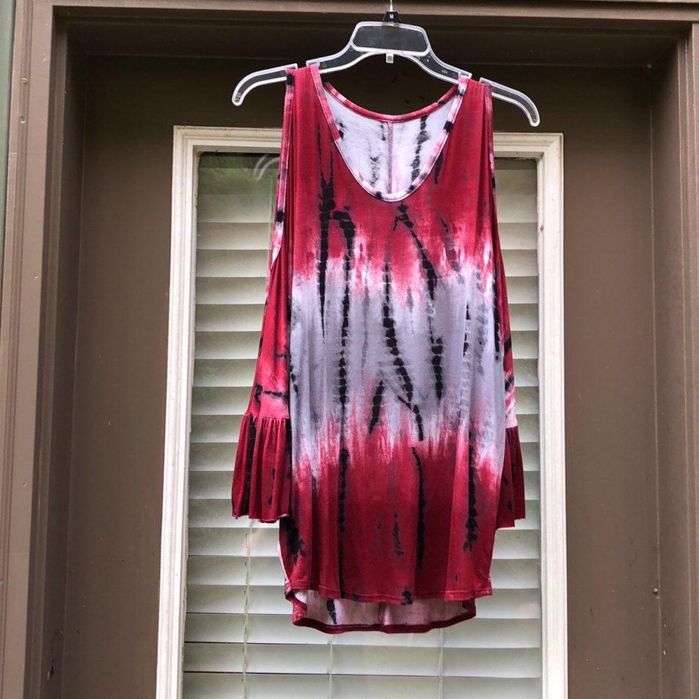 Boho Bell Sleeve Tie Dye Top - Picture 3 of 5